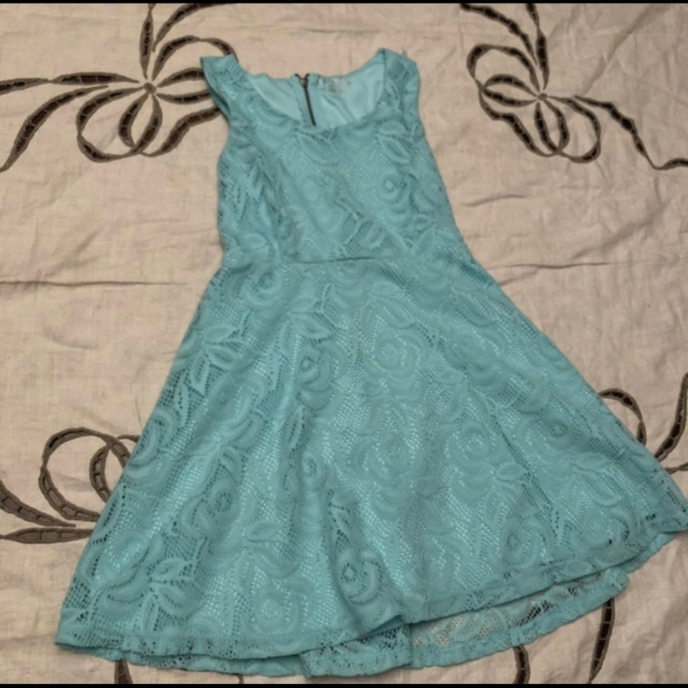 Cherokee blue lace dress